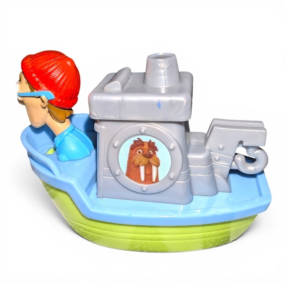 Rare Nickelodeon Paw Patrol Captain Turbot Rescue Racer Boat Figure Toy 4"